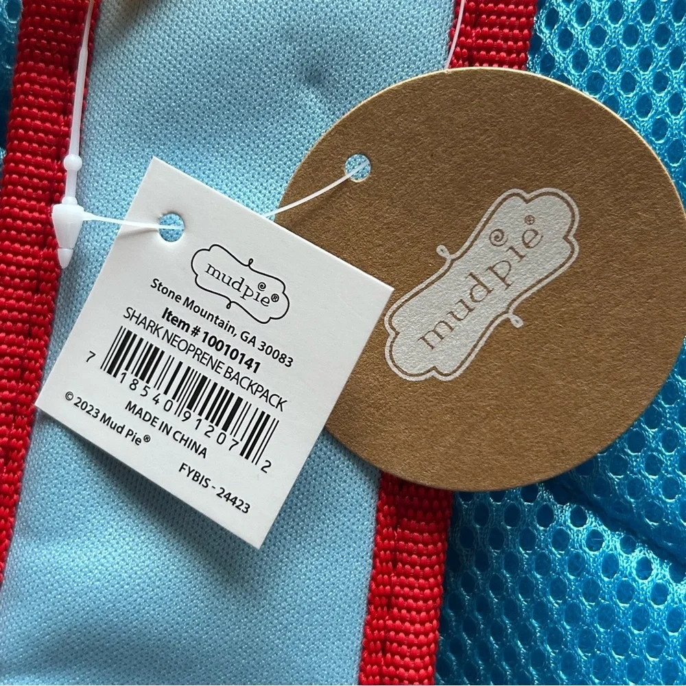 NWT‎ Mud Pie Shark Neoprene Backpack